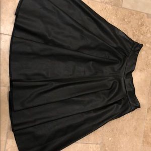 Zara A line faux leather skirt